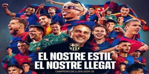Barca vô địch Laliga